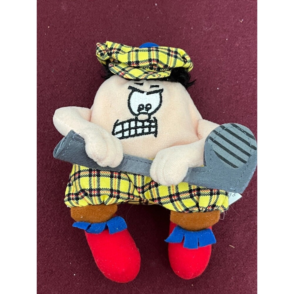 VTG Silly Slammers Sports McDuff Golf Toy Bean Bag Plush Toy Works Design #33